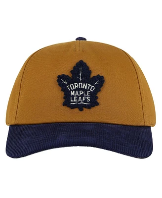 American Needle Men's Tan/Blue Toronto Maple Leaf's Burnett Adjustable Hat