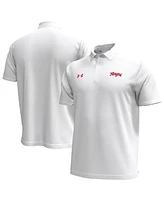 Under Armour Men's White Maryland Terrapins Playoff Chest Stripe Performance Polo Shirt