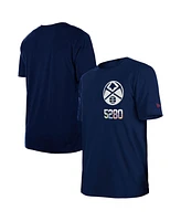 New Era Men's Navy Denver Nuggets 2024/25 City Edition Chenille Heavyweight T-Shirt