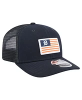 New Era Men's Navy Detroit Tigers Flag 9SEVENTY Stretch-Snap Hat