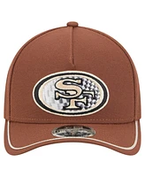 New Era Men's Brown San Francisco 49ers Motorsport 9FORTY Adjustable Hat