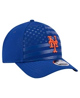New Era Men's Royal New York Mets American Flag 9FORTY M-Crown A-Frame Adjustable Hat