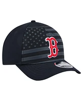 New Era Men's Navy Boston Red Sox American Flag 9FORTY M-Crown A-Frame Adjustable Hat