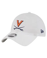 New Era Men's White Virginia Cavaliers Active Ripstop 9TWENTY Adjustable Hat