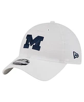 New Era Men's White Michigan Wolverines Active Ripstop 9TWENTY Adjustable Hat