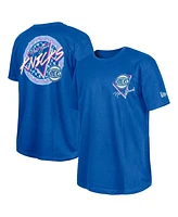 New Era Men's Blue York Knicks Glow-in-the-Dark T-Shirt