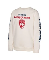 Outerstuff Big Boys and Girls Cream Florida Panthers Star Power Pullover Sweatshirt