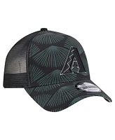 New Era Men's Black Arizona Diamondbacks 9FORTY A-Frame Trucker Adjustable Hat
