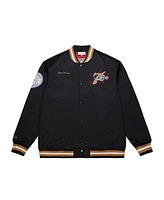 Mitchell & Ness Men's Allen Iverson Black Philadelphia 76ers Nba Legends Full-Snap Satin Jacket