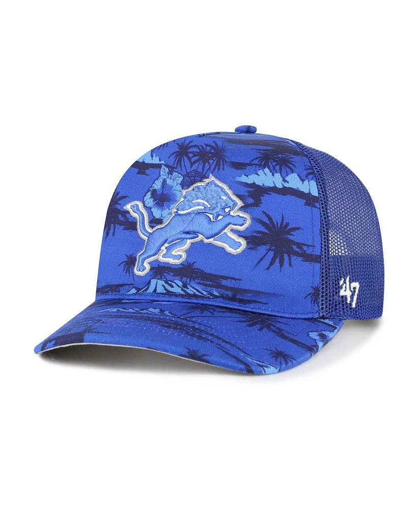 '47 Brand Men's Blue Detroit Lions Fiji Trucker Adjustable Hat