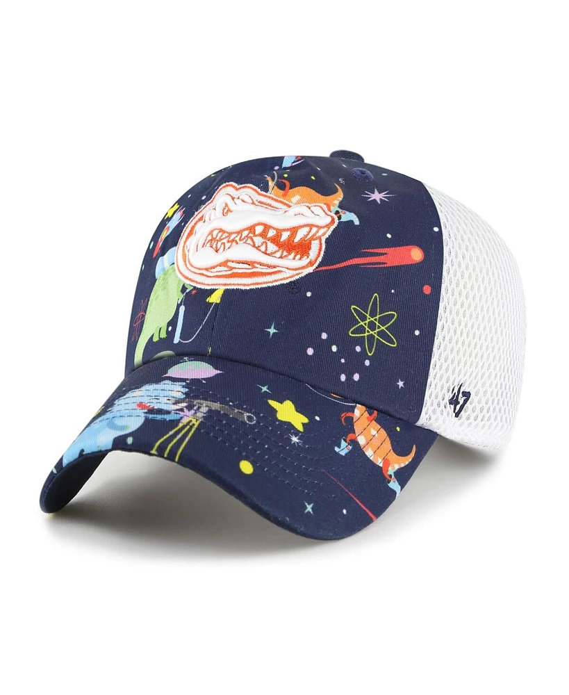 '47 Brand Big Boys and Girls Navy Florida Gators Space Dino Clean Up Adjustable Hat