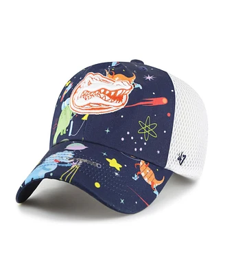 '47 Brand Big Boys and Girls Navy Florida Gators Space Dino Clean Up Adjustable Hat