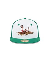 New Era Men's White Worcester Red Sox Theme Nights 59FIFTY Fitted Hat