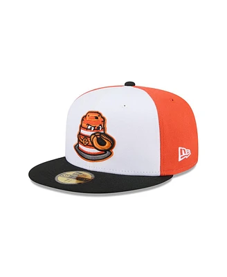 New Era Men's White Peoria Chiefs Theme Nights 59FIFTY Fitted Hat