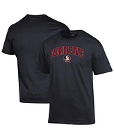 Champion Men's Black Florida State Seminoles Arched Logo T-Shirt
