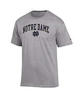 Champion Men's Heather Gray Notre Dame Fighting Irish Arch Over Logo T-Shirt