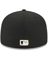 New Era Men's Black Pittsburgh Pirates 2025 59FIFTY Day Fitted with Pins Hat
