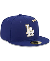 New Era Men's Royal Los Angeles Dodgers 2025 59FIFTY Day Fitted with Pins Hat