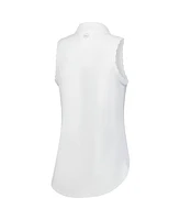 Peter Millar Women's White Truist Championship Opal Sleeveless Jersey Polo Shirt
