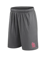 Fanatics Men's Gray St. Louis Cardinals Primary Logo Shorts