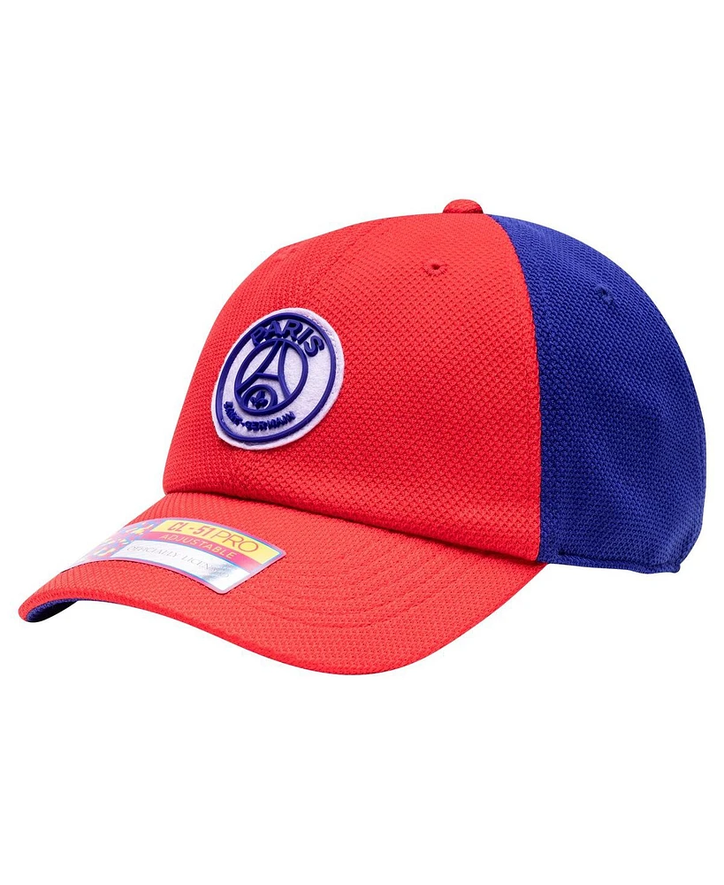Fan Men's Ink Red/Navy Paris Saint-Germain Striker Adjustable Hat