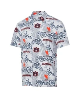 Reyn Spooner Men's White Auburn Tigers Performance Polo Shirt