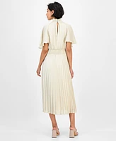 julia jordan Women's Pleated Smocked Dress