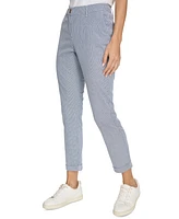 Nautica Jeans Women's Montauk Chino Mid-Rise Straight-Leg Pants