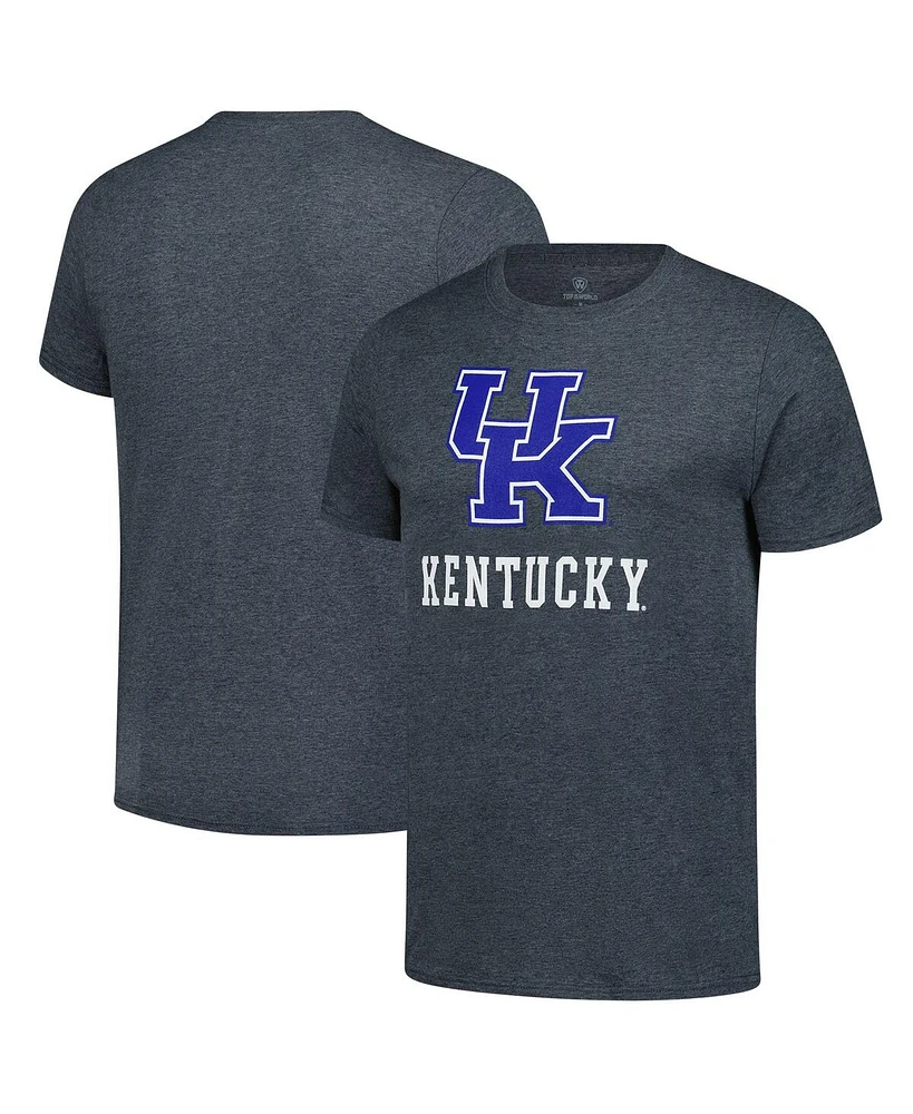 Fanatics Unlabeled Men's Heather Charcoal Kentucky Wildcats Team Logo Wordmark T-Shirt