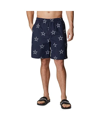 Columbia Men's Navy Dallas Cowboys Backcast Iii Printed Shorts