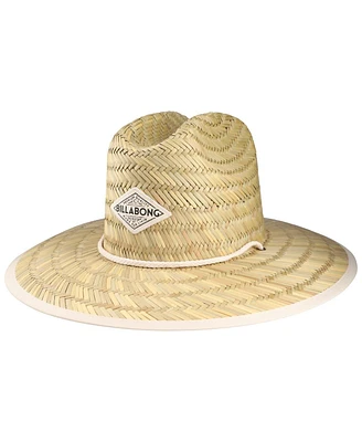 Billabong Women's Natural Tipton Straw Lifeguard Gambler Hat