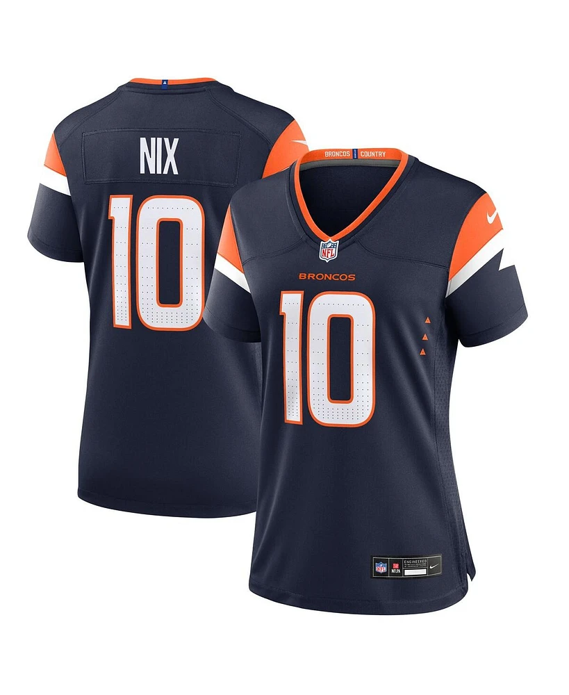 Nike Women's Bo Nix Navy Denver Broncos Alternate Game Jersey