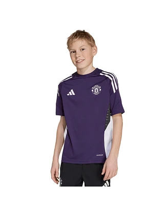 Adidas Big Boys and Girls Purple Manchester United 2025/26 Training Jersey
