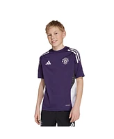 Adidas Big Boys and Girls Purple Manchester United 2025/26 Training Jersey