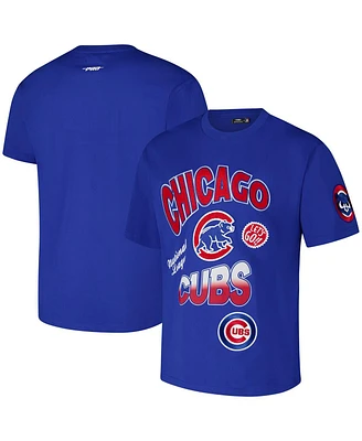 Pro Standard Men's Royal Chicago Cubs Turn It Up Dropped Shoulder T-Shirt