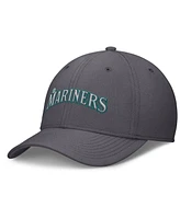 Nike Men's Gray Seattle Mariners Swoosh Performance Flex Hat