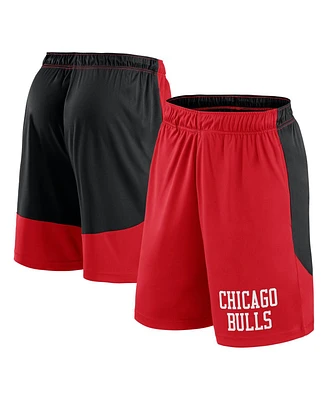 Logo Athletic Men's Red/Black Chicago Bulls Launch Performance Shorts