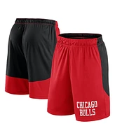 Logo Athletic Men's Red/Black Chicago Bulls Launch Performance Shorts