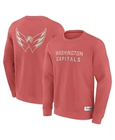 Fanatics Men's Red Washington Capitals Elements Future Ground Lettering Pullover Sweatshirt