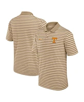 Nike Men's Tan Tennessee Volunteers Athletic Prep Striped Performance Polo Shirt