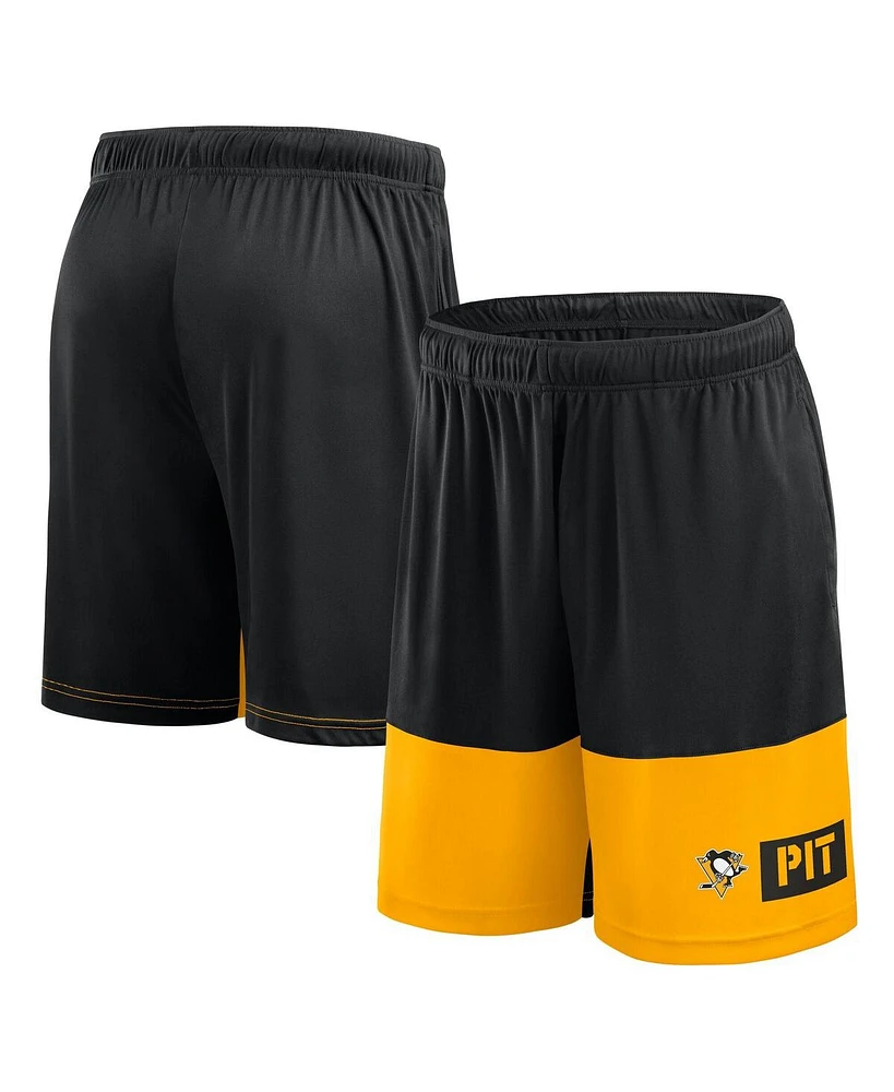 Logo Athletic Men's Black Pittsburgh Penguins Best of the Shorts