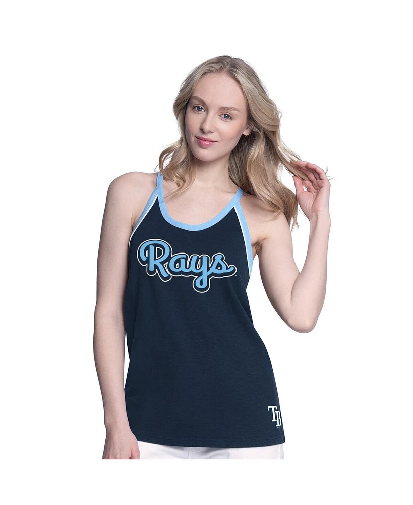 G-iii 4Her by Carl Banks Women's Navy Tampa Bay Rays Curveball Racerback Tank Top