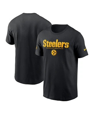 Nike Men's Black Pittsburgh Steelers Sideline Performance T-Shirt