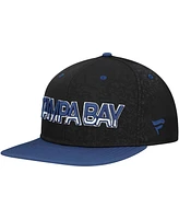 Fanatics Men's Black Tampa Bay Lightning Alternate Logo Snapback Hat