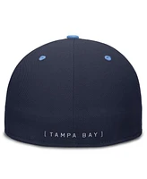 Nike Men's Navy/Light Blue Tampa Bay Rays True Primetime Two-Tone Performance Fitted Hat