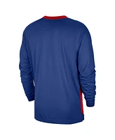Nike Men's Blue Sacramento Kings 2024/25 City Edition Authentic Pregame Performance Long Sleeve Shooting T-Shirt