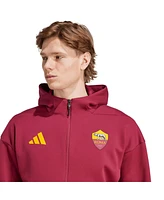 Adidas Men's Red As Roma 2025/26 Anthem Full-Zip Jacket