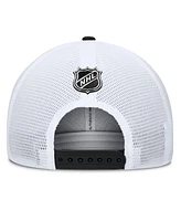 Fanatics Men's Black/Teal San Jose Sharks Authentic Pro A-Frame Rink Adjustable Hat
