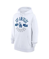 G-iii 4Her by Carl Banks Women's White Los Angeles Dodgers City Graphic Pullover Hoodie