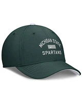 Nike Men's Green Michigan State Spartans Primetime Rise Swoosh Flex Hat
